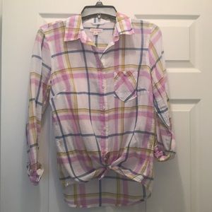 Merona Lightweight Plaid Blouse